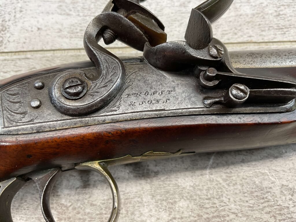 FROST & SONS FLINTLOCK .65CAL PISTOL, ANTIQUE #5-05952