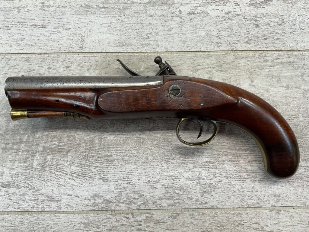 FROST & SONS FLINTLOCK .65CAL PISTOL, ANTIQUE #5-05952