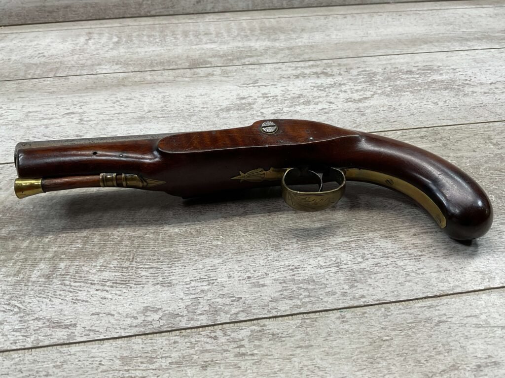 FROST & SONS FLINTLOCK .65CAL PISTOL, ANTIQUE #5-05952