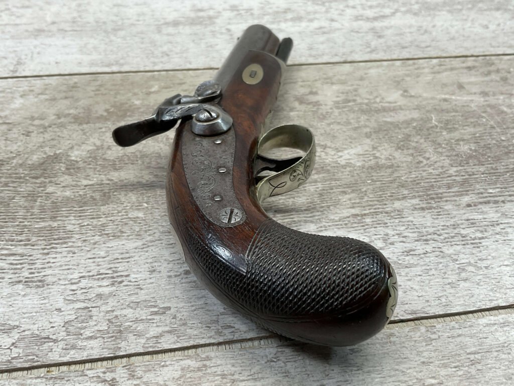 A. WURFELEIN .40CAL OVERCOAT PERCUSSION PISTOL, ANTIQUE #5-05953
