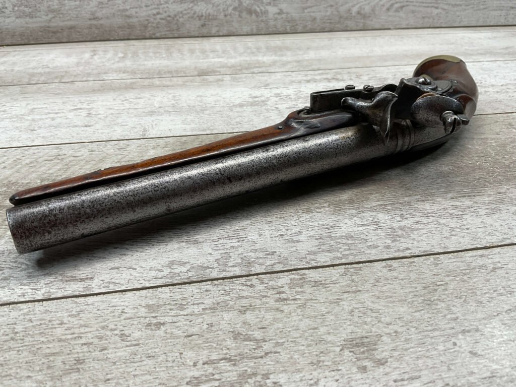 G.R. ENGLISH FLINTLOCK DRAGOON .69 CAL FLINTLOCK PISTOL, ANTIQUE #5-05955