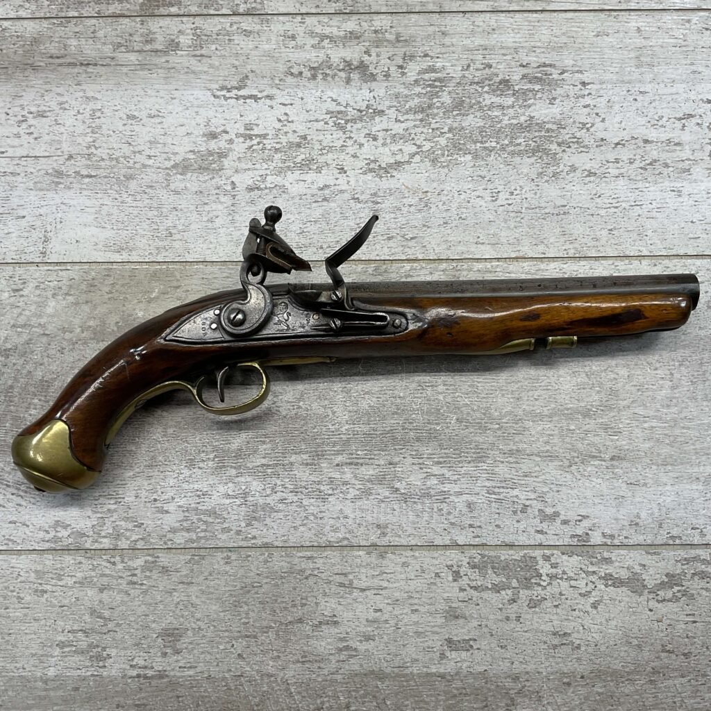 ENGLISH 1808 LIGHT DRAGOON FLINTLOCK .66 CAL PISTOL, ANTIQUE #5-05957