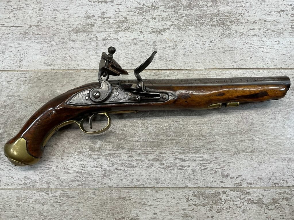 ENGLISH 1808 LIGHT DRAGOON FLINTLOCK .66 CAL PISTOL, ANTIQUE #5-05957