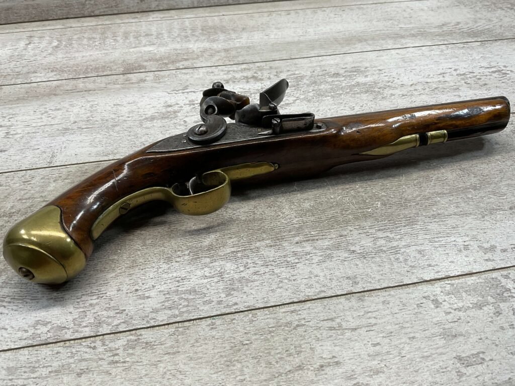 ENGLISH 1808 LIGHT DRAGOON FLINTLOCK .66 CAL PISTOL, ANTIQUE #5-05957