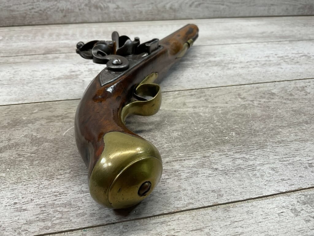 ENGLISH 1808 LIGHT DRAGOON FLINTLOCK .66 CAL PISTOL, ANTIQUE #5-05957