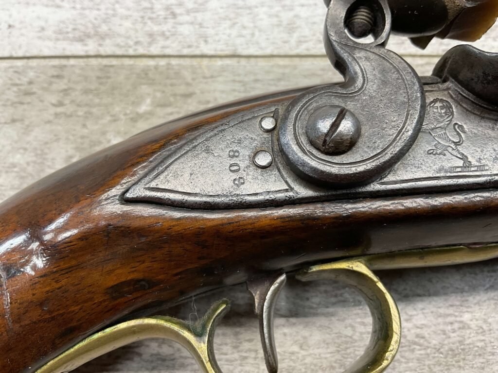 ENGLISH 1808 LIGHT DRAGOON FLINTLOCK .66 CAL PISTOL, ANTIQUE #5-05957