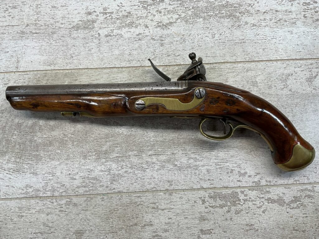 ENGLISH 1808 LIGHT DRAGOON FLINTLOCK .66 CAL PISTOL, ANTIQUE #5-05957
