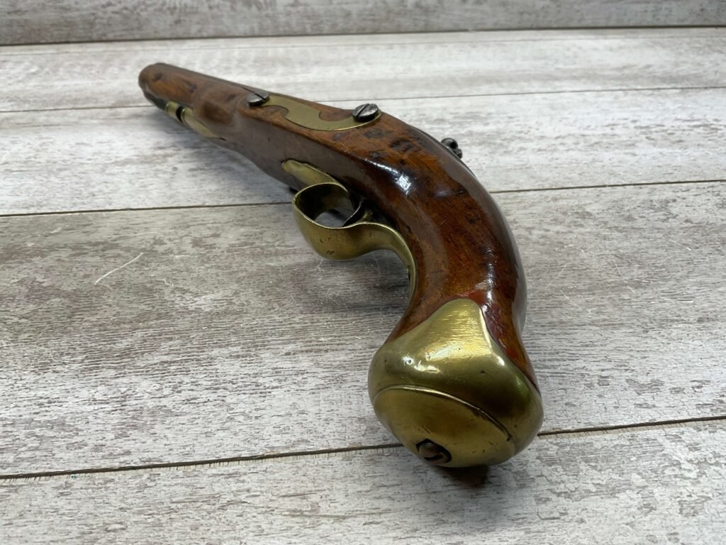 ENGLISH 1808 LIGHT DRAGOON FLINTLOCK .66 CAL PISTOL, ANTIQUE #5-05957