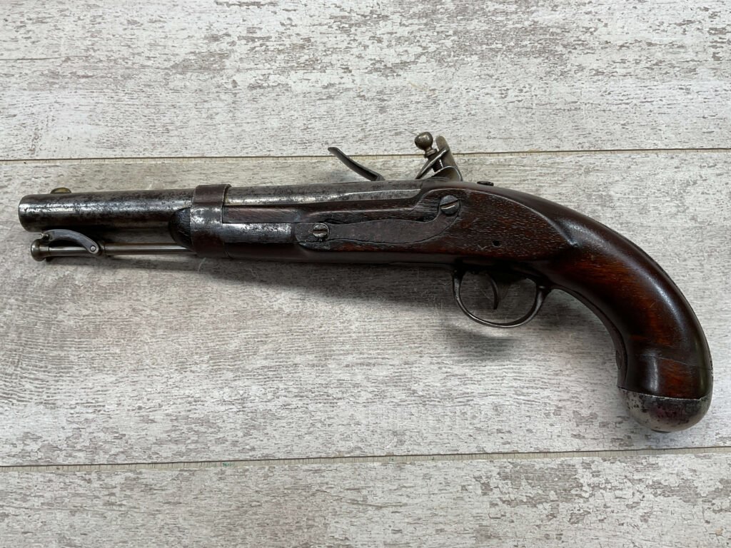U.S. A. JOHNSON 1837 MILITARY FLINTLOCK .54 CAL PISTOL, ANTIQUE #5-05958