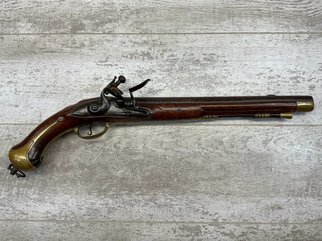 BRITISH BROWN BESS 1785 DRAGOON FLINTLOCK .75 CAL PISTOL, ANTIQUE #5-05959