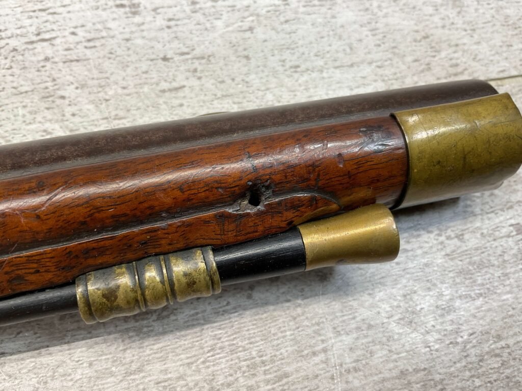 BRITISH BROWN BESS 1785 DRAGOON FLINTLOCK .75 CAL PISTOL, ANTIQUE #5-05959