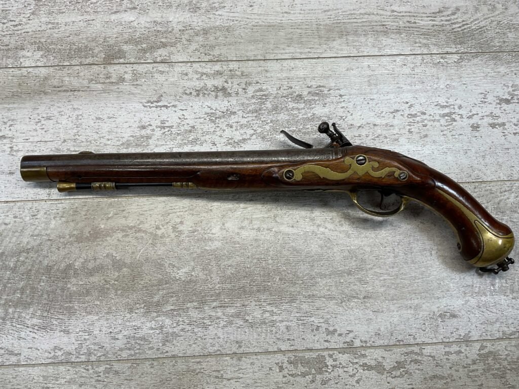 BRITISH BROWN BESS 1785 DRAGOON FLINTLOCK .75 CAL PISTOL, ANTIQUE #5-05959