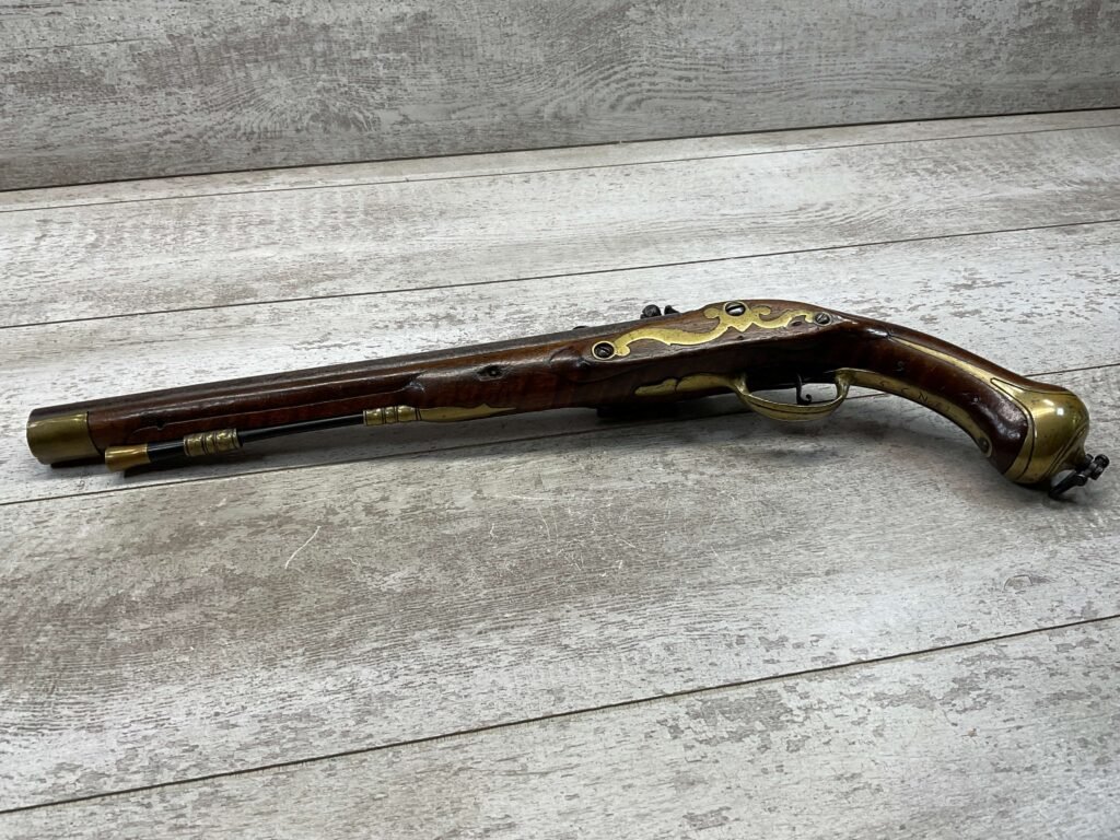 BRITISH BROWN BESS 1785 DRAGOON FLINTLOCK .75 CAL PISTOL, ANTIQUE #5-05959