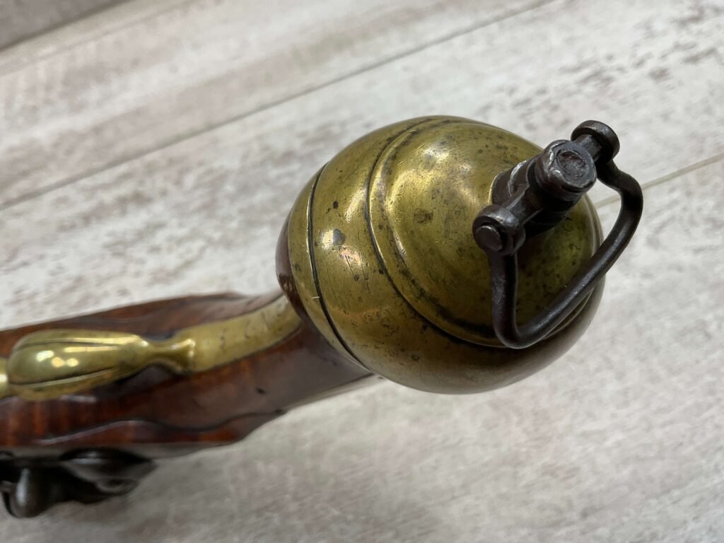 BRITISH BROWN BESS 1785 DRAGOON FLINTLOCK .75 CAL PISTOL, ANTIQUE #5-05959