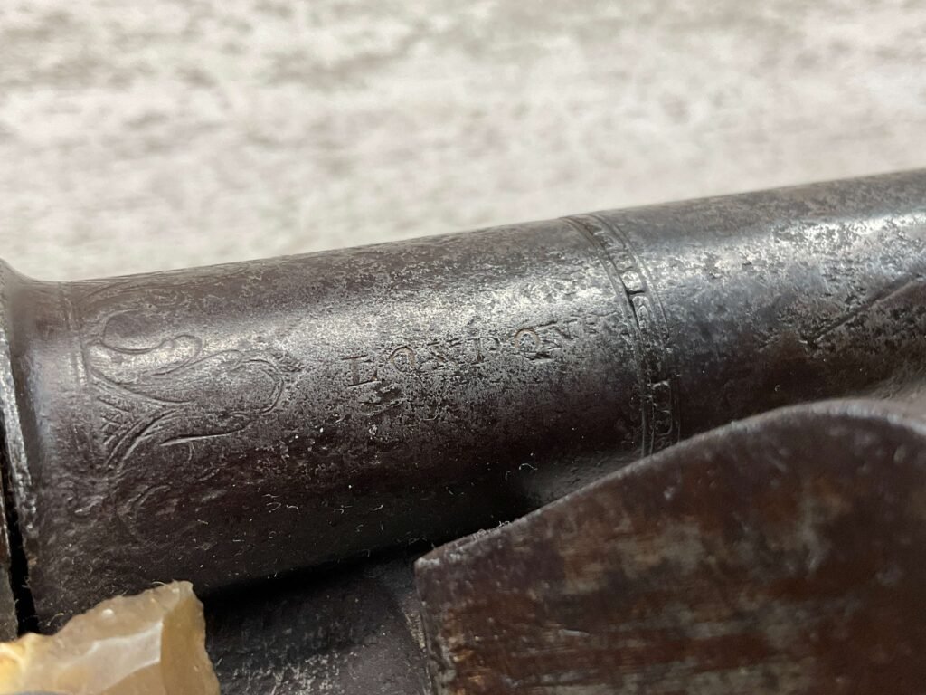 I.HALL LONDON 1750 ERA FLINTLOCK .64 CAL PISTOL, ANTIQUE #5-05961