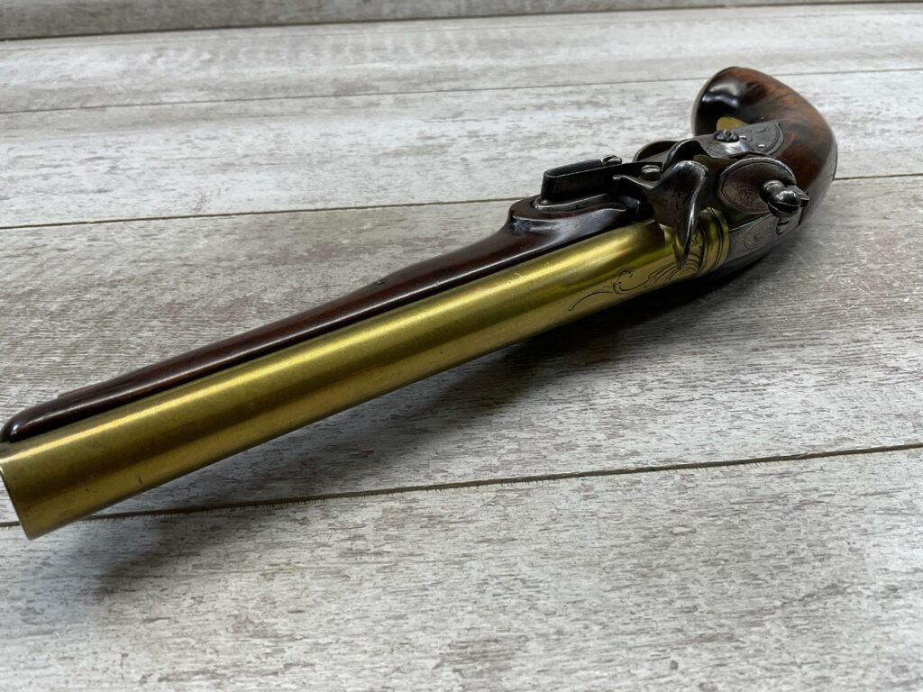 WHEELER ENGLISH FLINTLOCK .57 CAL PISTOL, ANTIQUE #5-05962