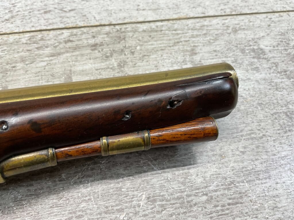 WHEELER ENGLISH FLINTLOCK .57 CAL PISTOL, ANTIQUE #5-05962