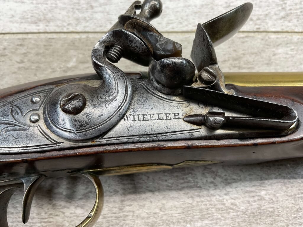 WHEELER ENGLISH FLINTLOCK .57 CAL PISTOL, ANTIQUE #5-05962