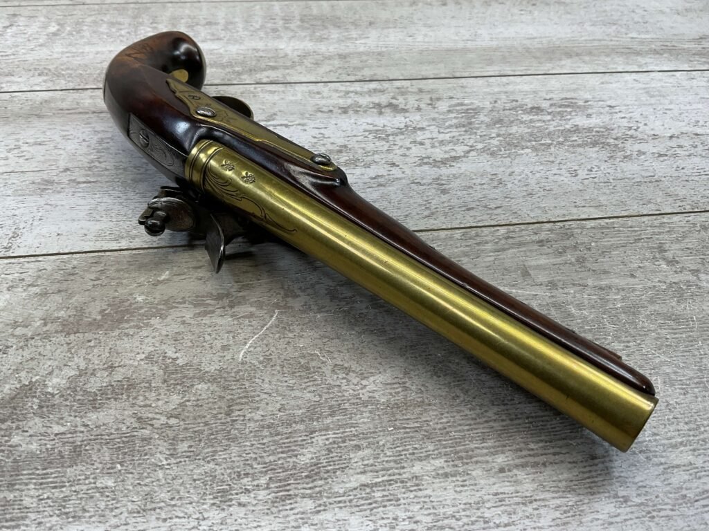 WHEELER ENGLISH FLINTLOCK .57 CAL PISTOL, ANTIQUE #5-05962