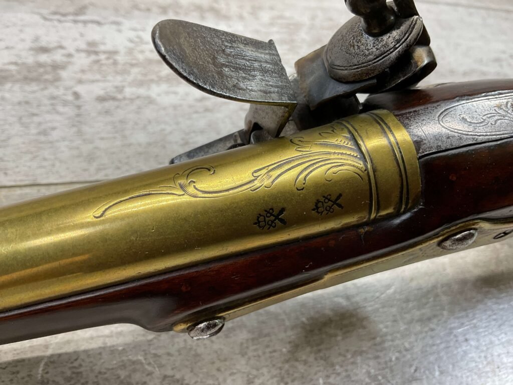 WHEELER ENGLISH FLINTLOCK .57 CAL PISTOL, ANTIQUE #5-05962