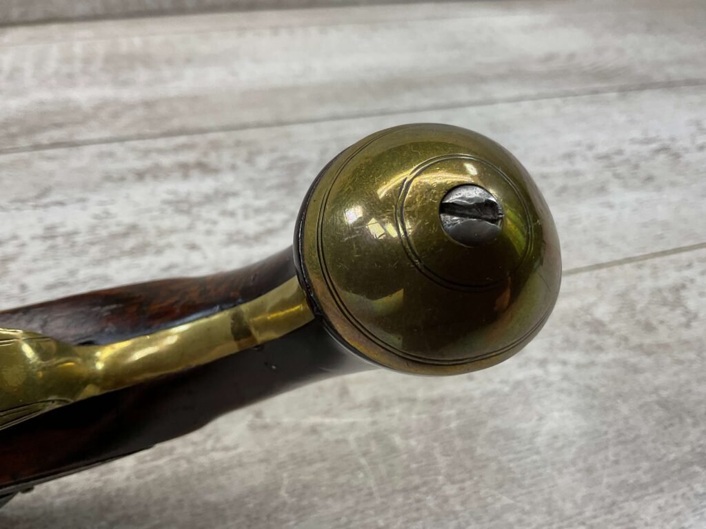 WHEELER ENGLISH FLINTLOCK .57 CAL PISTOL, ANTIQUE #5-05962