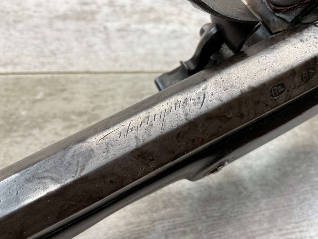 HENSHAW CAMBRIDGE FLINTLOCK .57 CAL PISTOL, ANTIQUE #5-05963