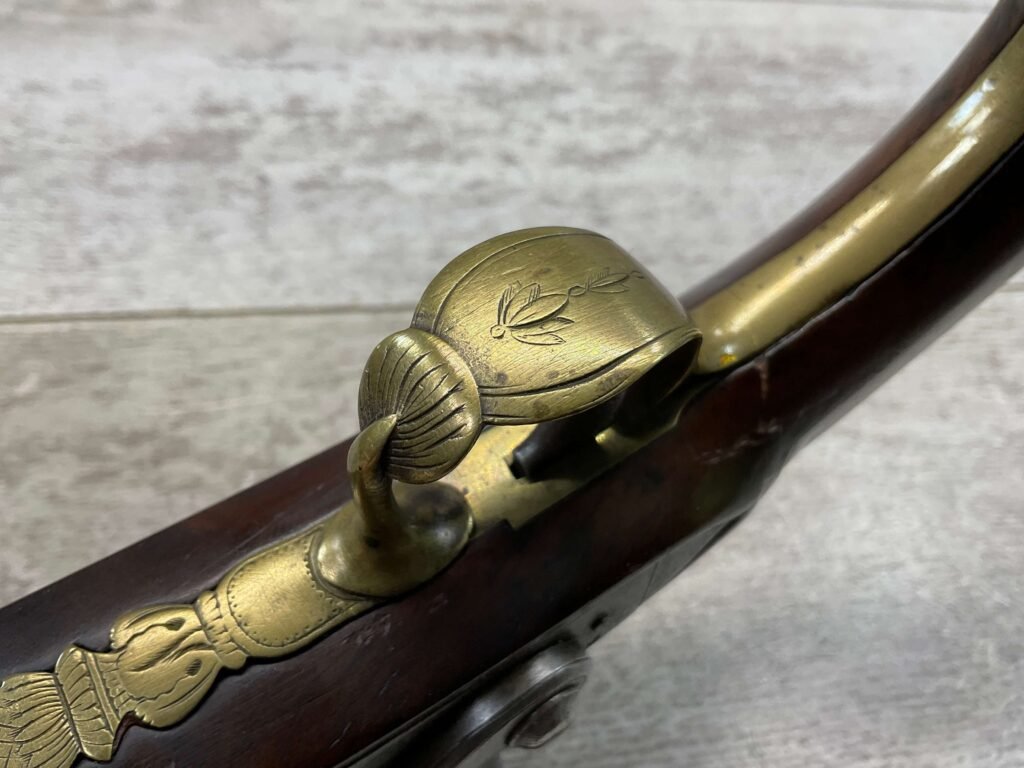 HENSHAW CAMBRIDGE FLINTLOCK .57 CAL PISTOL, ANTIQUE #5-05963