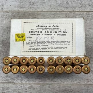 ANTHONY J. SAILER 8X50R CUSTOM AMMUNITION, FULL BOX (QTY 20) #5-06704-PB