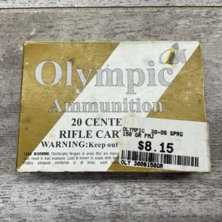 OLYMPIC 30-06 SPRING, FMJ BALL M-2 AMMUNITION, FULL BOX (QTY 20) #5-06705-PB