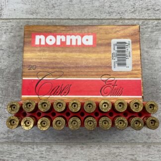 NORMA 9,3X57 SPENT BRASS AMMO, FULL BOX, VINTAGE #5-03451-BA