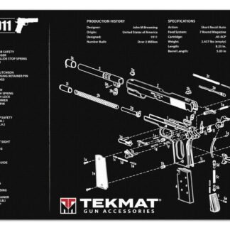 TEKMAT 1911 ORIGINAL GUN CLEANING MAT BLACK #3-10055-PF