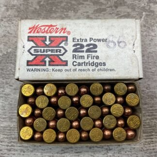 WESTERN SUPER-X 22 SHORT EXTRA POWER CARTRIDGES, QTY 50 #3-08554-BDH