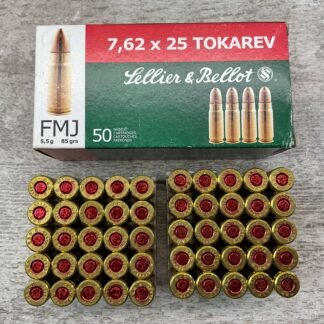 SELLIER & BELLOT 7.62X25 FMJ TOKAREV 85 GRAIN QTY 50 #3-08567-BDH