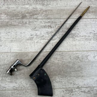 UNMARKED U.S. CIVIL WAR ERA SOCKET BAYO W/ SCABBARD, FOR M1855-70, VINTAGE #5-03495-BA