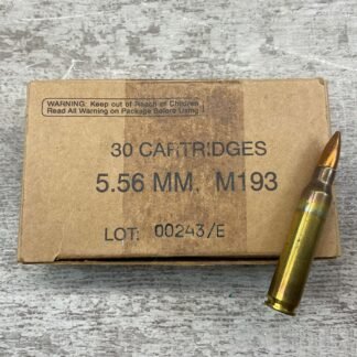 5.56MM M193 55GR FMJ ISREAL INDUSTRIES AMMO 30/BOX #3-02016-PB