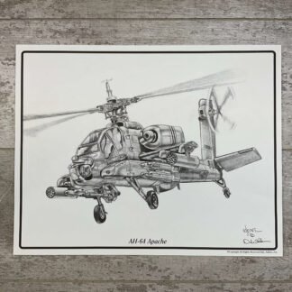AH-64 APACHE 11X14 PRINT #APACHE-25