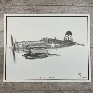 F4U-5N CORSAIR 11X14 PRINT #CORSAIR-25
