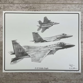F-15 STRIKE EAGLE 11X14 PRINT #F15STRIKE-25