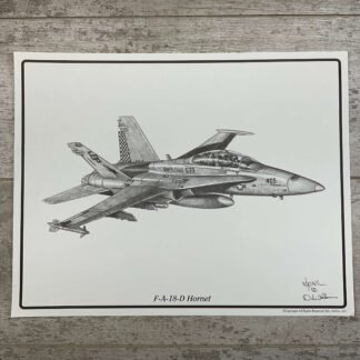 F-A-18-D HORNET 11X14 PRINT #HORNET25