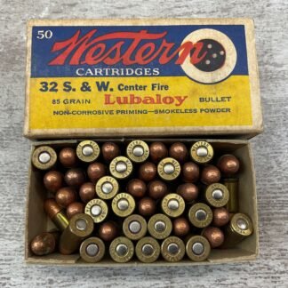 WESTERN 32 S&W CENTER FIRE 85 GR. LUBALOY BULLET, QTY 46, VINTAGE #3-08560-BDH