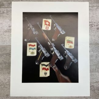 LUGER DISPLAY POSTER W/5 VARIOUS EARLY PHOTOS #806-PF