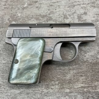 BAUER "BABY" .25 ACP STAINLESS SEMI AUTO POCKET PISTOL, BROWNING CLONE #5-07010-PF