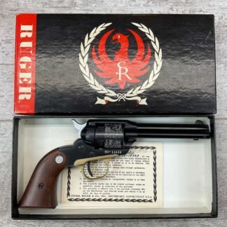 RUGER BEARCAT .22LR REVOLVER, 1970 MFR, IN BOX, MINTY #5-07012-JN