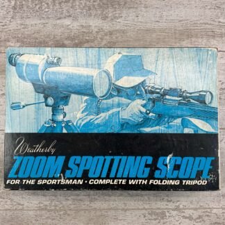 WEATHERBY ZOOM SPOTTING SCOPE COMPLETE WITH FOLDING TRIPOD, VINTAGE #5-08500-BDH