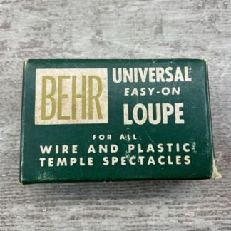 BEHR UNIVERSAL EASY-ON LOUPE MODEL 55, EMPTY BOX, VINTAGE #5-08537-BDH