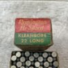 REMINGTON HI-SPEED .22 LONG AMMO, KLEANBORE INDEX 1322, FULL BOX, VINTAGE #5-08574-BDH