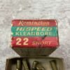 REMINGTON HI-SPEED .22 SHORT AMMO, KLEANBORE INDEX 1022, QTY 20, VINTAGE #5-08575-BDH