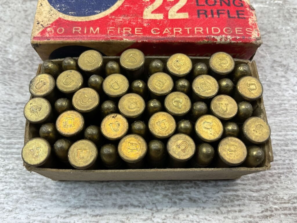 PETERS HIGH VELOCITY .22LR "GOLDEN BULLET" AMMO, INDEX 2283, FULL BOX, VINTAGE #5-08578-BDH