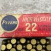 PETERS HIGH VELOCITY .22LR "GOLDEN BULLET" AMMO, INDEX 2283, FULL BOX, VINTAGE #5-08578-BDH