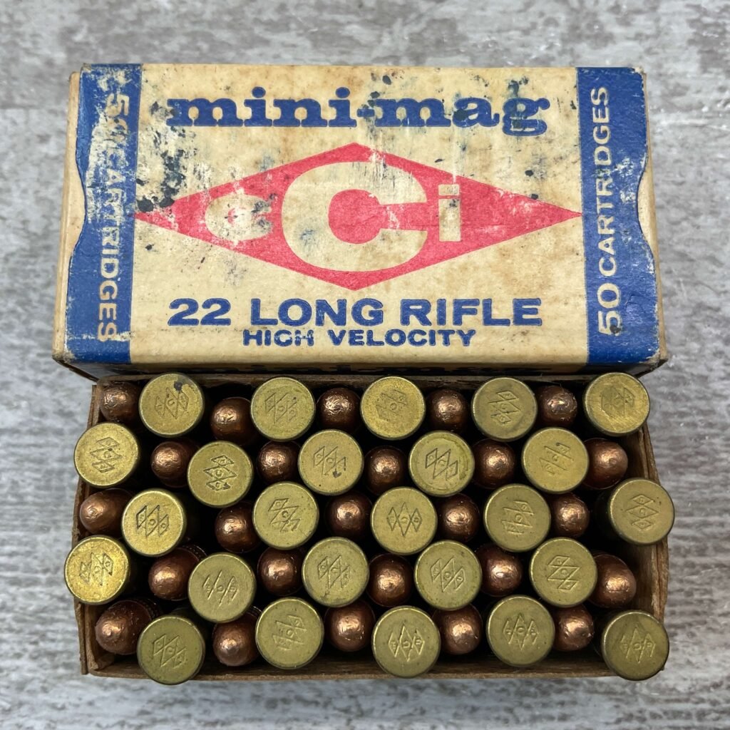 CCI MINI-MAG .22LR HIGH VELOCITY AMMO, FULL BOX, VINTAGE #5-08579-BDH